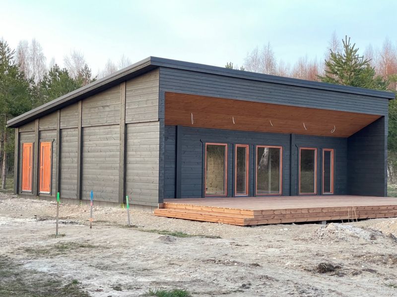 moderne kahe magamistoa ja saunaga palkmaja1 moderne kahe magamistoa ja saunaga palkmaja1